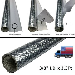 3/8″ Automotive Cable Wire Loom High Temp Protection Sleeve Wrap for Hose Line