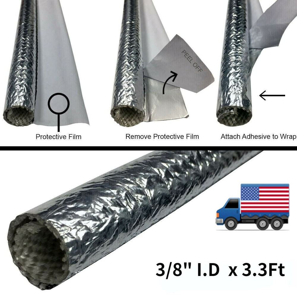 3/8″ Automotive Cable Wire Loom High Temp Protection Sleeve Wrap for Hose Line