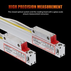 TOAUTO 2/3Axis 8” LED Digital Readout +TTL Glass Linear Scales Dro Kit for Mill