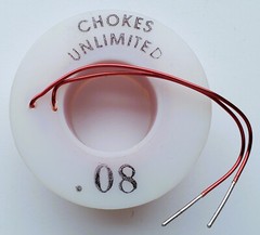 US Stock – NOS Chokes Unlimited 0.08 mH Air Core Inductor 18 AWG wire