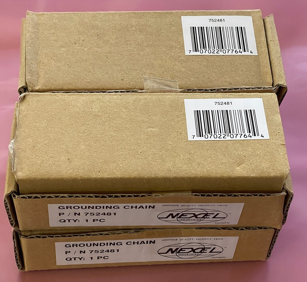 Lot of 4x New Nexel Grounding Chain Kits Nexel 725481 Ground Chain 1 Foot Nexel