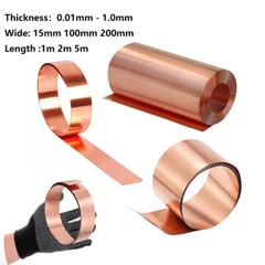 Copper Sheet Plate Guillotine Cut Metal Copper Sheet Select Size 0.01mm – 1.0mm