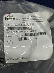 New Sealed Entegris DS12-2C-12F FLARETEK PNEUMATIC 2-WAY DIAPHRAGM VALVE,