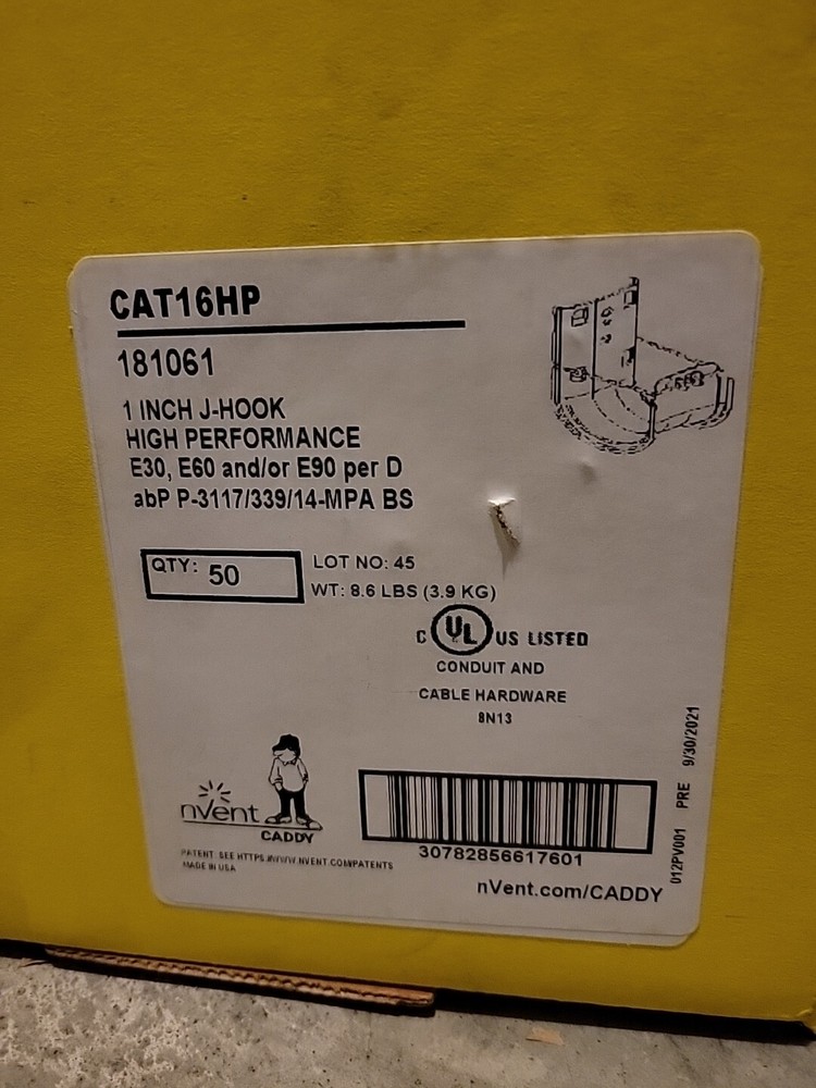 Caddy Cat16HP J Hooks 1 inch Lot Of 50