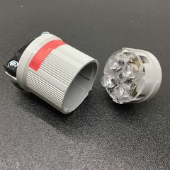 Lot of 3 Leviton 3431 LEV-O-LOCK Plug, 4 Pole, 4 Wire, 30A-120/208V, 3 Phase