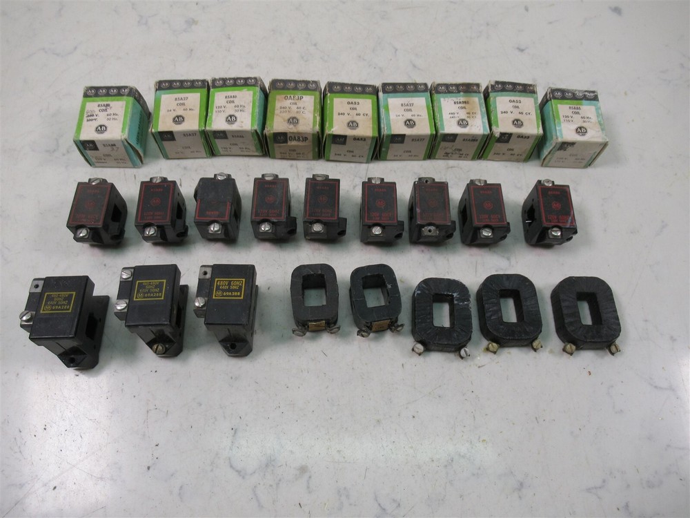 Lot of 26 AB Allen-Bradley Coils Various Models