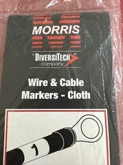 Morris 21257 0-45 Cloth Wire and Cable Markers Book New In Pack