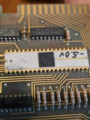 Rare Vintage Retro Gold Ceramic IC 1820-1692 HP Agilent Nanoprocessor Board