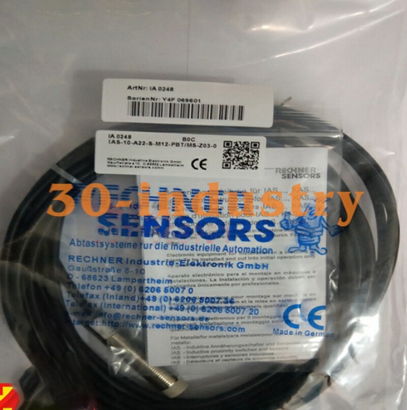 1PCS NEW FOR RECHNER IAS-10-A22-S-M12-PBT/MS-Z03-0 Proximity Switch Sensor