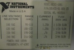 National Instruments SCX1-1001 Chassis 1814555-01 w/ SCXI-1181