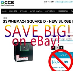 NEW Square D Schneider Electric SSP04EMA24 Surge Protection Surgelogic 480Y/277