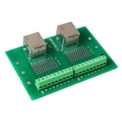 RJ45 Ethernet Connector Breakout Board Dual Network Port Input Screw Terminal❀