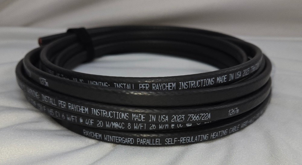 Raychem nVent Wintergard Self-Regulating Heating Cable 21.6′ H622 240V 24A Max