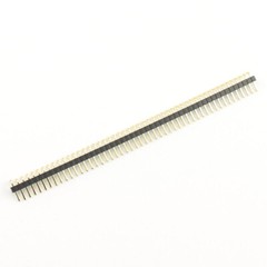 10Pcs Gold Plated 1.0mm Pitch 50 Pin Header Male Single Right Angle Connector