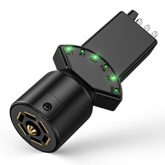 Truck Trailer 7 Blade 4 Pin Vehicle Plug Tester Wire Light Brake Towing Fuse LED