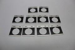 GENERAL ELECTRIC CR104PXN1BP057 LEGEND PLATE OFF/ON LOT OF 10 NSNP
