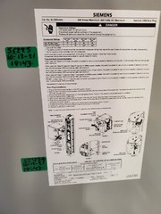 Siemens ITE SLVBR4640G 200amp 600v 4w busway bus duct plug Sentron VBII switch