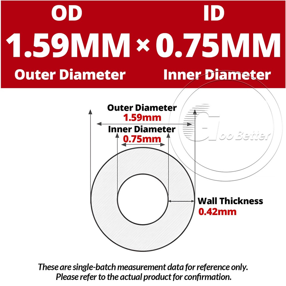 PFA Tube Tubing Pipe OD 1.57-10 mm × ID 0.5-9 mm High Heat Resist Translucent