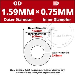 PFA Tube Tubing Pipe OD 1.57-10 mm × ID 0.5-9 mm High Heat Resist Translucent