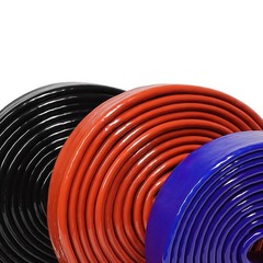 Silicone / Fibreglass Fire Sleeving Protective Heat Shield Sleeve Black φ4-100mm