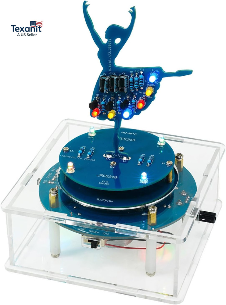 DIY Rotating Led Ballet Girl Music Box Soldering Practice Kit- Electronic STEM K
