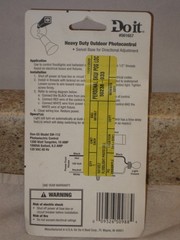 Do It #561657 Heavy Duty Automatic Light Photocontrol Swivel Base NIP!!