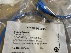 Lot of 10 SF/UTP Patch Cords 0.5m FutureCom D New