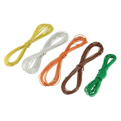 5 Pcs Wrapping Wire Tin Plated Copper Wire P/N DM-30-1000 30 AWG 3 Meters Length