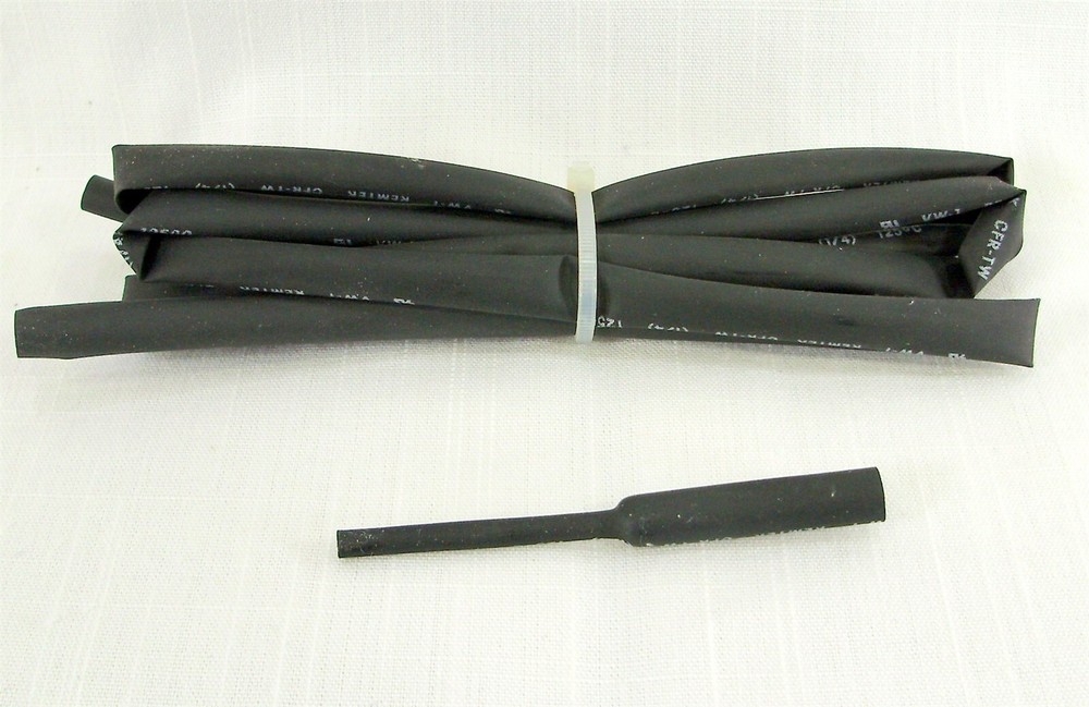 Heat Shrink Tubing 1/4″ .25″ 6mm 2:1 Polyolefin 6ft 6′ section Remtek CFR-TW