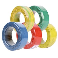 Pure Copper Single Core Hard Wire BV 1.0mm²~10mm² PVC Insulated Wire 5 Colors