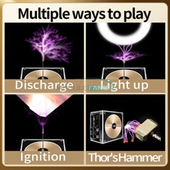 Bluetooth Music Tesla Coil AC110-240V 120W 50/60Hz High Frequency Voltage Pulse
