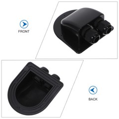 Weatherproof Cable Entry Plate ABS 2-hole Roof Wire Entry Gland Dual Hole Cable