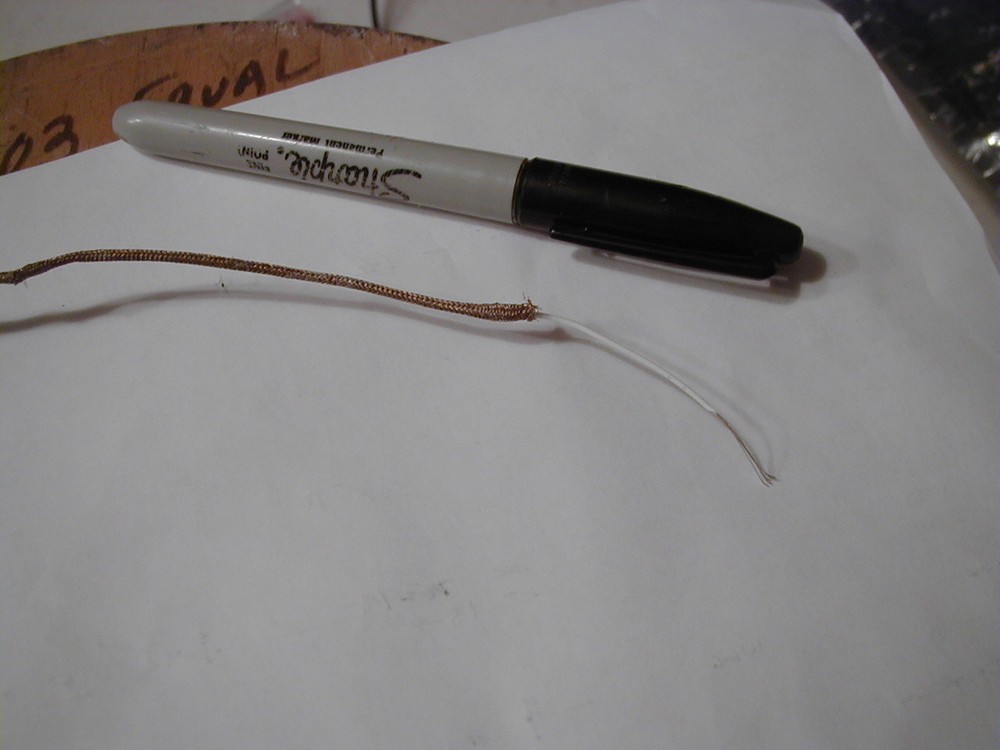 Shielded PTFE insulated Hookup Wire #24, silver plated copper,white,NOS 10 feet