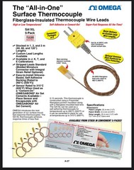 OMEGA Termocouples SA1XL-K-120-SB / SA1XLK120SB SELF AD/CEMENT-ON, TYPE K, 5PK