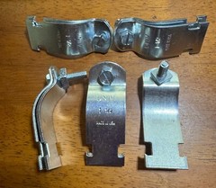 10PK of 1 – 1/2″ Rigid Pipe Clamps Conduit UNIV Channel Steel Clamps
