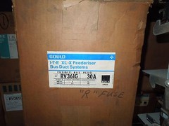 Gould RV361G 30A 3ph 3W w/ Ground 600V ITE XL-X Fusible Bus Plug New Surplus