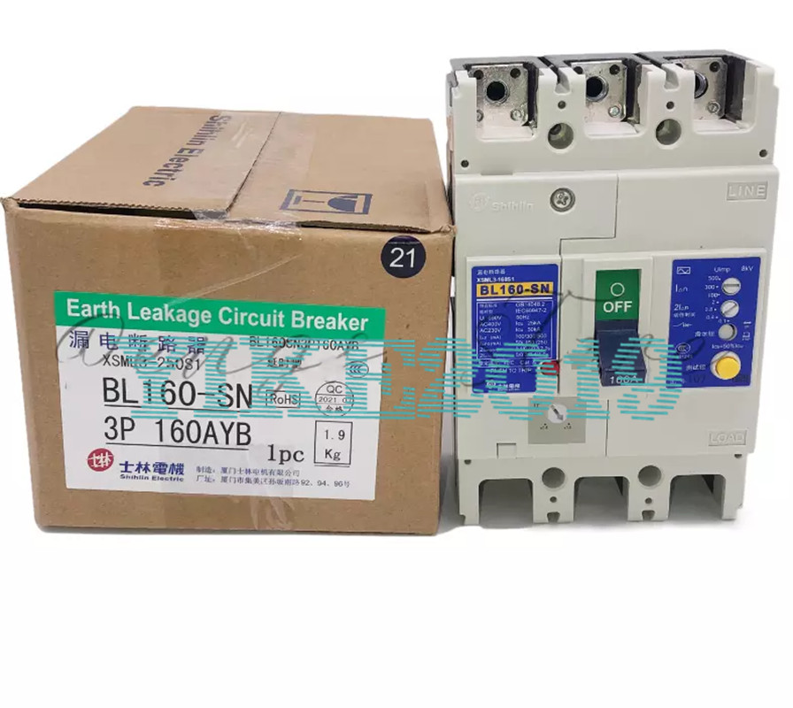 1PC New BL160-SN 3P Moulded Case Leakage Circuit Breaker 125A 160A 200A