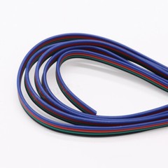 Flat Ribbon Cable 3 4 5 6 Pin Way Hook-up Wire Flexible PVC Cable LED Connectors