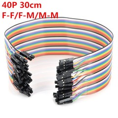 40pcs 30cm Jumper Wire Dupont Cable Dupont Line For Arduino F/F F/M M/M