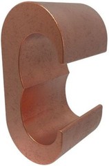 Ilsco ELT-2, 1 to 2/0 AWG, Copper, O-Die, E-Shape, Ground Crimp Connector , 1pc