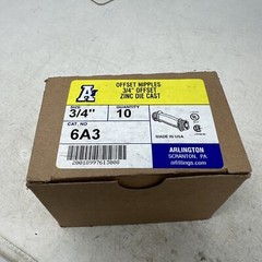 ARLINGTON 6A3 OFFSET NIPPLES 3/4″ INCH ZINC DIE CAST (Box 10)