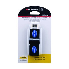 LOT of 6 Monster 140069-00 180 Degree Swivel HDMI Adapter, Gold Plated