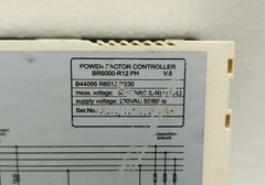 EPCOS BR6000-R12 Power Factor Controller B44066R6012P230 PH V.5 – 230V AC – Used
