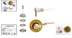 Universal ESD Grounding Snap Kit with 16ft Grounding Cord for Safe Workspaces