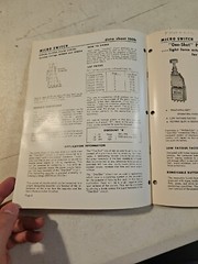 Vintage Honeywell MICRO SWITCH One-Shot Pushbutton Switch Assemblies Data SHEET
