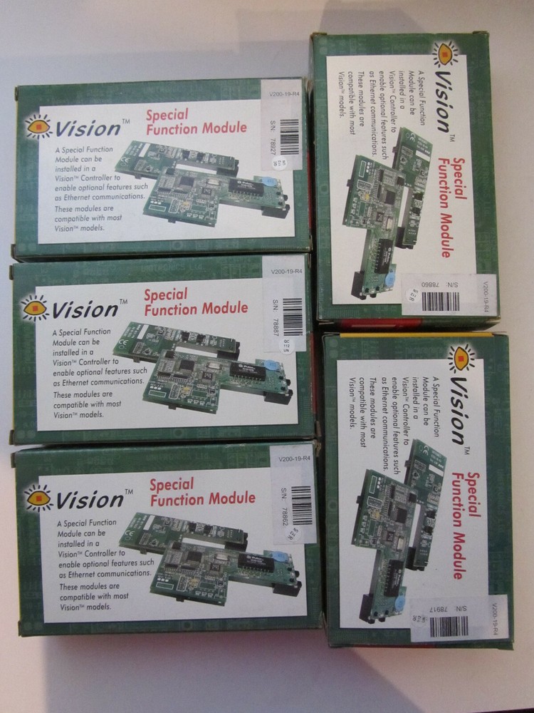 5 x UNITRONICS V200-19-R4 1RS485 PORT COMMUNICATION MODULE UNUSED