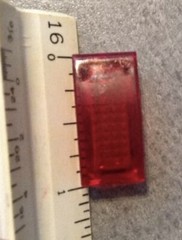 Lot Of 10 New Arrow Hart 88 Red Rectangular Jewel For Warning Light