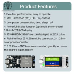 HelTec AutoMation Node T114 LoRa Development Board nRF52840 SX1262 Module Type-C