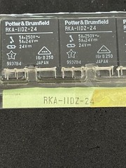 RKA-11DZ-24 POWER RELAY 24VDC 4A DPDT POTTER & BRUMFIELD (LOT OF 1)
