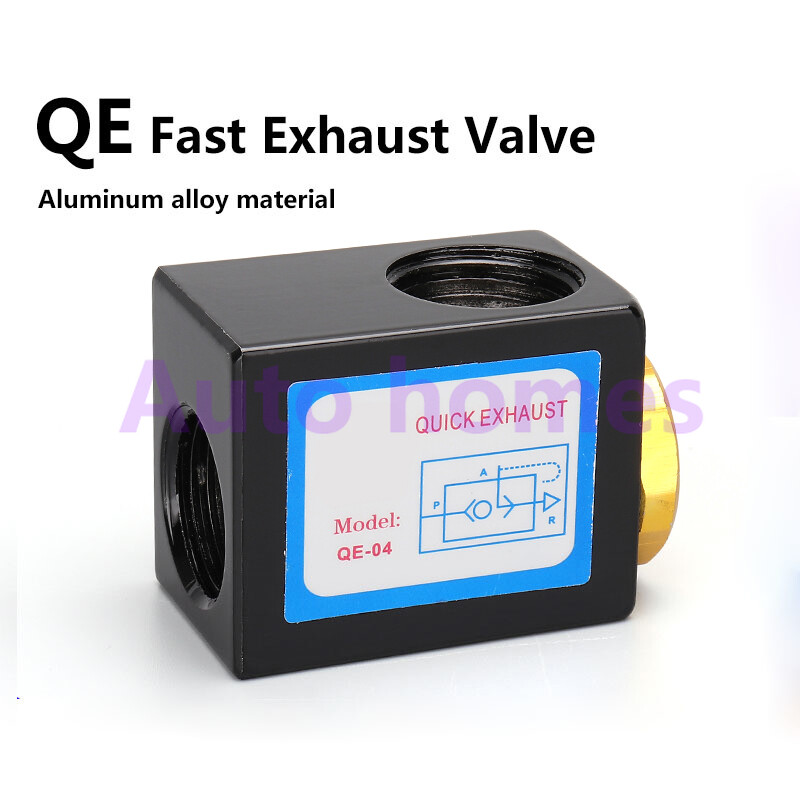 QE-01 QE-02 QE-03 QE-04 Pneumatic 1/8″ 1/4″ 3/8″ 1/2″ BSPT Quick Exhaust Valve